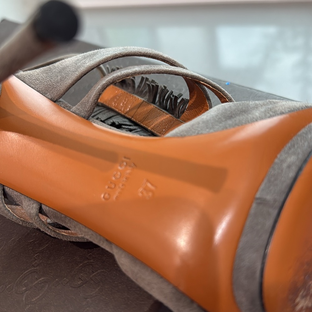 Gucci Gray High Heel Shoes - Picture 7 of 9